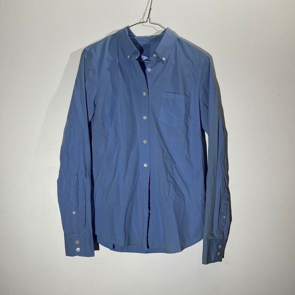 Vintage The Perfect Shirt J Crew Blue dress shirt